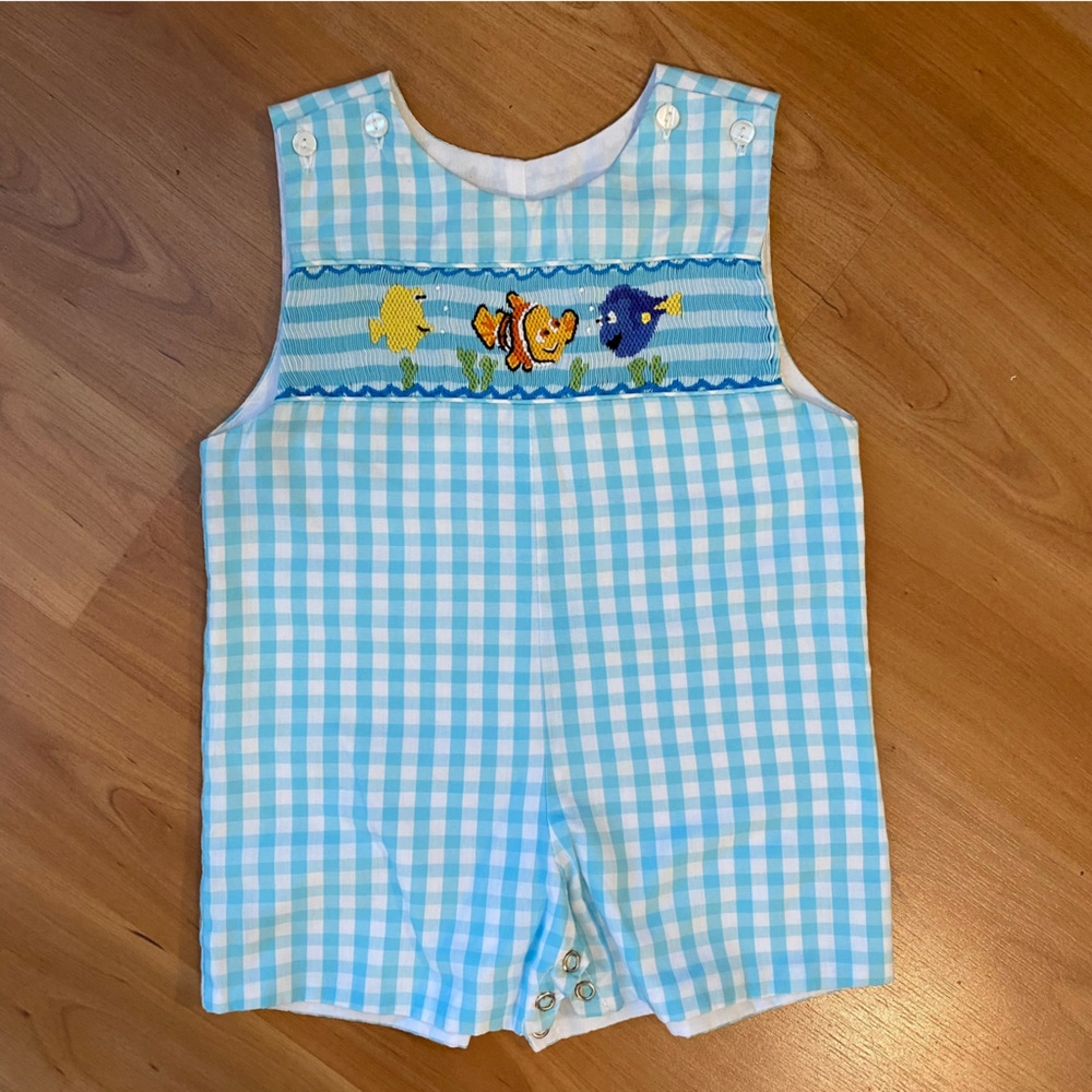 Toddler Boys Finding Nemo John John/ Shortalls - Sz 6 month - NWOT